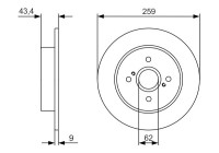 Brake Disc BD2229 Bosch