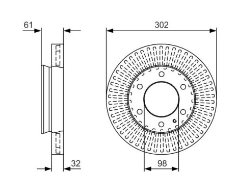 Brake disc BD2266 Bosch