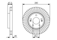 Brake Disc BD2273 Bosch