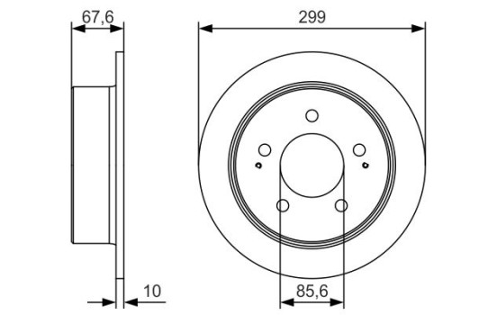 Brake Disc BD2319 Bosch, Image 5