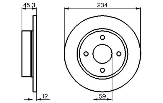 Brake Disc BD233 Bosch, Image 5