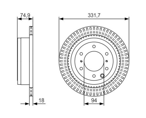 Brake disc BD2356 Bosch