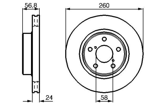 Brake Disc BD238 Bosch