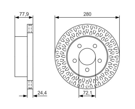 Brake Disc BD2399 Bosch