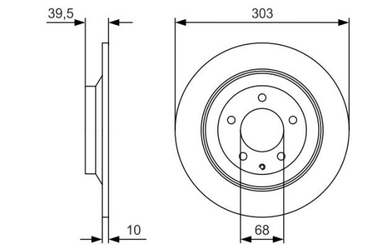 Brake Disc BD2402 Bosch, Image 5