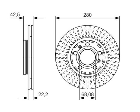 Brake Disc BD2410 Bosch, Image 5