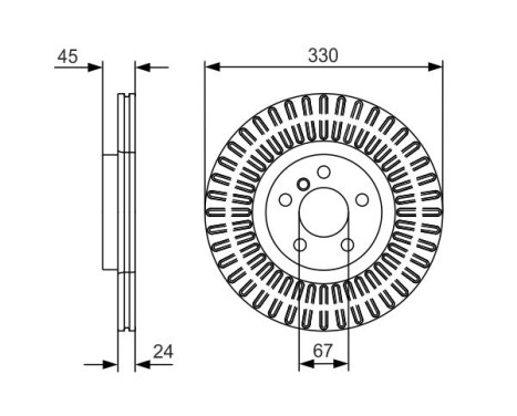 Brake Disc BD2415 Bosch, Image 5