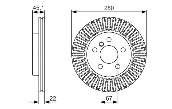 Brake Disc BD2418 Bosch, Image 5