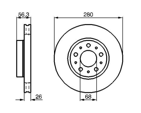 Brake Disc BD243 Bosch, Image 5