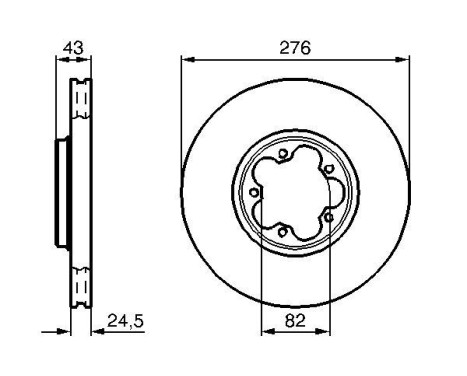 Brake Disc BD244 Bosch, Image 5