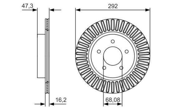 Brake Disc BD2441 Bosch, Image 5