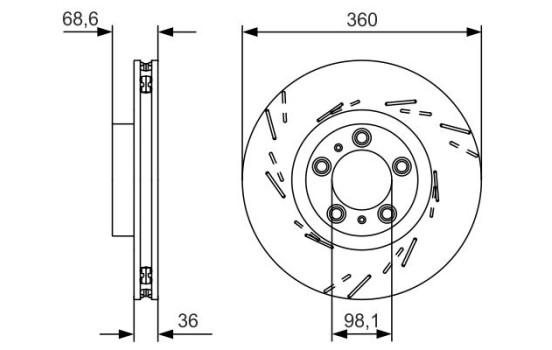 Brake Disc BD2443 Bosch, Image 5