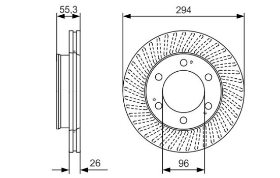 Brake Disc BD2454 Bosch, Image 5