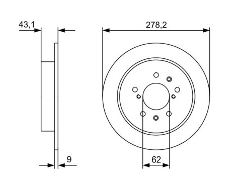 Brake Disc BD2455 Bosch, Image 5