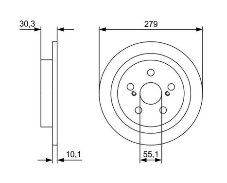 Brake Disc BD2456 Bosch, Image 5