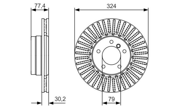 Brake Disc BD2460 Bosch, Image 5