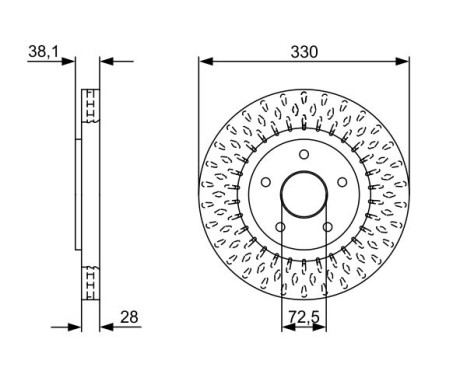 Brake Disc BD2490 Bosch
