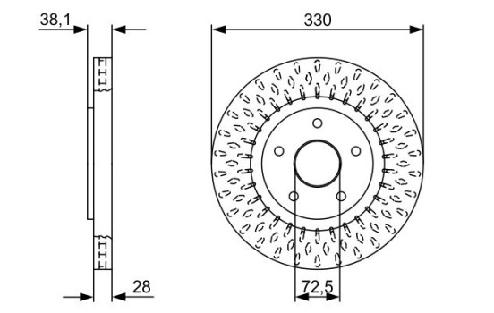Brake Disc BD2490 Bosch