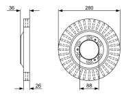 Brake disc BD2493 Bosch