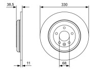 Brake disc BD2515 Bosch