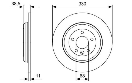 Brake disc BD2515 Bosch