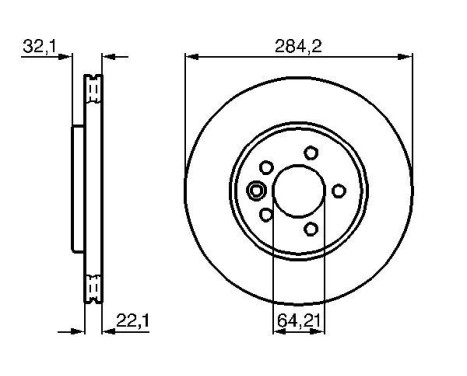 Brake Disc BD257 Bosch, Image 5