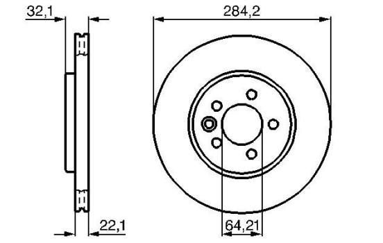 Brake Disc BD257 Bosch, Image 5