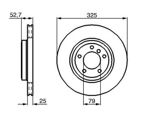 Brake Disc BD26 Bosch, Image 5
