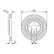 Brake disc BD2609 Bosch