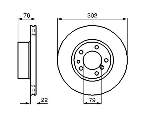 Brake Disc BD261 Bosch, Image 5