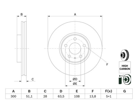 Brake Disc BD2617 Bosch, Image 5