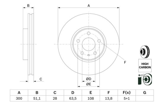 Brake Disc BD2617 Bosch, Image 5