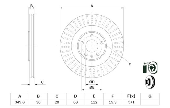 Brake Disc BD2642 Bosch