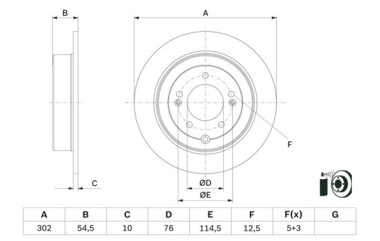 Brake Disc BD2646 Bosch