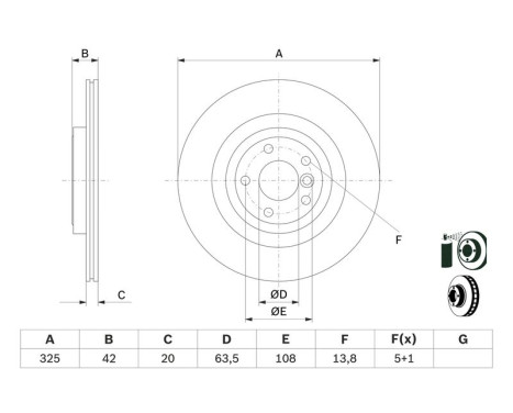 Brake Disc BD2662 Bosch