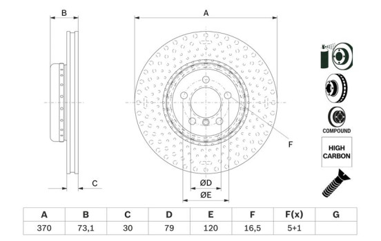 Brake Disc BD2685 Bosch