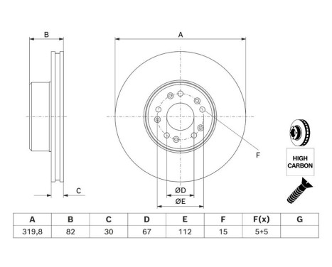 Brake Disc BD269 Bosch, Image 5