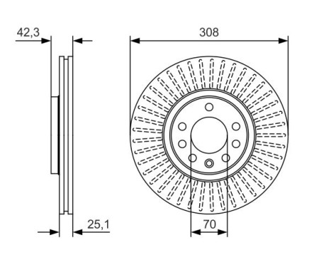 Brake disc BD2718 Bosch, Image 5