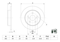 Brake Disc BD2737 Bosch