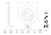 Brake disc BD2744 Bosch