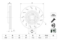 Brake disc BD2755 Bosch