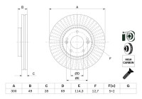 Brake disc BD2764 Bosch