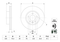 Brake disc BD2767 Bosch