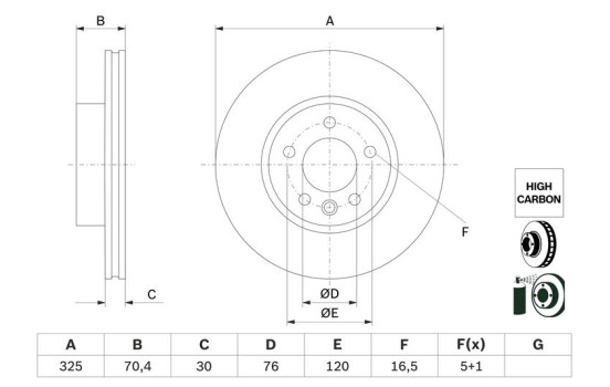 Brake disc BD2767 Bosch