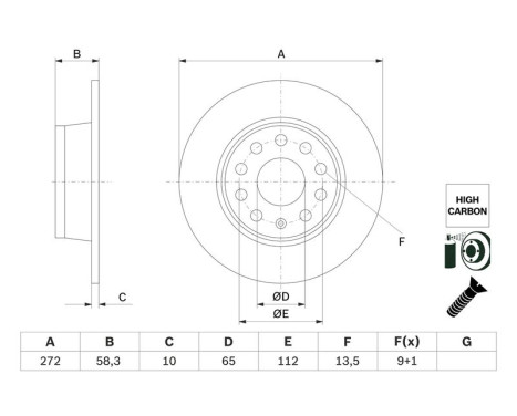 Brake Disc BD2768 Bosch