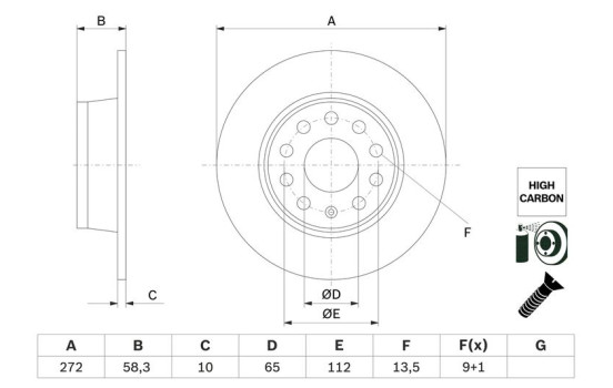 Brake Disc BD2768 Bosch