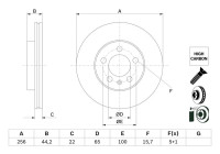 Brake disc BD2777 Bosch