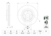 Brake disc BD2778 Bosch