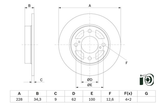 Brake Disc BD2783 Bosch