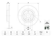 Brake disc BD2786 Bosch